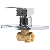 Oakleigh Home Bentley Square Brass Shower/Bath Wall Mixer