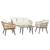 Oakleigh Home 4 Seater Theo Outdoor Sofa Set
