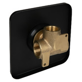 Oakleigh Home Bentley Square Brass Shower/Bath Wall Mixer