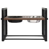 Oakleigh Home Bingo Elevated Dual Pet Bowl with Stand