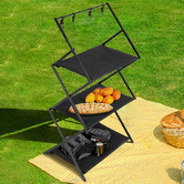 Oakleigh Home 3 Layer Hudson Portable Camping Shelf