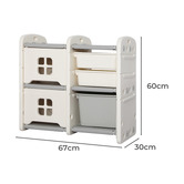 Oakleigh Home Bopeep Kids&#039; Cedric 4-Cube Toy Storage
