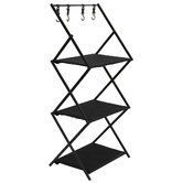 Oakleigh Home 3 Layer Hudson Portable Camping Shelf