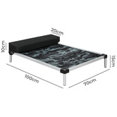Oakleigh Home Camouflage Bingo Elevated Trampoline Pet Bed