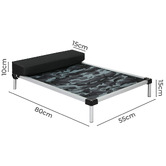 Oakleigh Home Camouflage Bingo Elevated Trampoline Pet Bed