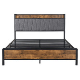 Oakleigh Home Clarisse Bed with Charging Station
