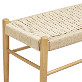 Oakleigh Home Ember Rubberwood Ottoman Bench