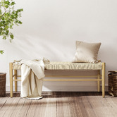 Oakleigh Home Ember Rubberwood Ottoman Bench