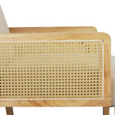 Oakleigh Home Nova Rubberwood Armchair