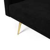 Oakleigh Home Aspen 3 Seater Velvet Sofa Bed