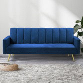 Oakleigh Home Aspen 3 Seater Velvet Sofa Bed