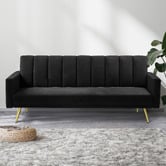Oakleigh Home Aspen 3 Seater Velvet Sofa Bed