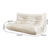 Oakleigh Home Vega 2 Seater Lazy Caterpillar Lounge Sofa