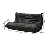 Oakleigh Home Vega 2 Seater Lazy Caterpillar Lounge Sofa