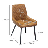 Oakleigh Home Madeline Faux Leather Dining Chairs