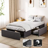 Oakleigh Home Declan Bed Base with Storage Drawers