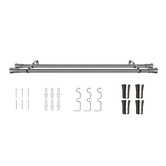 Oakleigh Home Lena Double Curtain Rod &amp; Finials Set