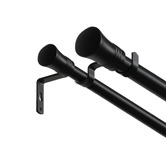 Oakleigh Home Lena Double Curtain Rod &amp; Finials Set