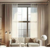 Oakleigh Home Lena Double Curtain Rod &amp; Finials Set