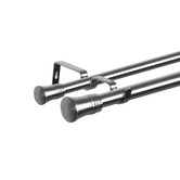 Oakleigh Home Lena Double Curtain Rod &amp; Finials Set