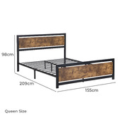 Oakleigh Home Kuma Bed Frame with Storage Drawers