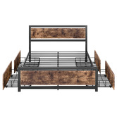 Oakleigh Home Kuma Bed Frame with Storage Drawers