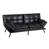 Oakleigh Home Olarp 3 Seater PU Leather Sofa Bed