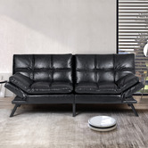 Oakleigh Home Olarp 3 Seater PU Leather Sofa Bed