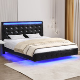 Oakleigh Home Bennett Floating Bed Frame with LED