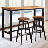 Oakleigh Home 2 Seater Seraf Bar Table &amp; Stool Set