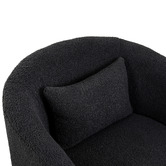 Oakleigh Home Edgar Faux Sherpa Swivel Armchair