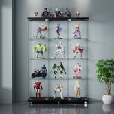 Oakleigh Home Aki 4 Tier Display Cabinet with Wheels