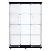 Oakleigh Home Aki 4 Tier Display Cabinet with Wheels