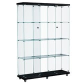 Oakleigh Home Aki 4 Tier Display Cabinet with Wheels