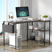 Oakleigh Home Pietro L-Shaped Desk with Shelves
