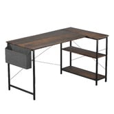 Oakleigh Home Pietro L-Shaped Desk with Shelves