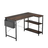 Oakleigh Home Pietro L-Shaped Desk with Shelves
