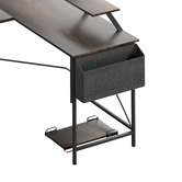 Oakleigh Home Pietro L-Shaped Desk with Storage Bag