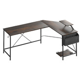 Oakleigh Home Pietro L-Shaped Desk with Storage Bag