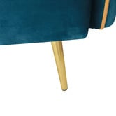 Oakleigh Home Cassia 2 Seater Single Velvet Sofa Bed