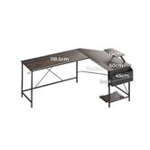 Oakleigh Home Pietro L-Shaped Desk with Storage Bag