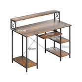 Oakleigh Home Pietro Computer Desk with Shelves