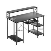 Oakleigh Home Pietro Computer Desk with Shelves