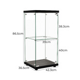 Oakleigh Home Zorn 2 Shelf Glass Display Cabinet