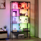 Oakleigh Home Luca 4 Shelf Glass Display Cabinet