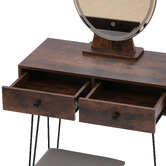 Oakleigh Home Frances LED Dressing Table &amp; Stool Set