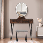 Oakleigh Home Frances LED Dressing Table &amp; Stool Set