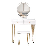 Oakleigh Home Frances LED Dressing Table &amp; Stool Set