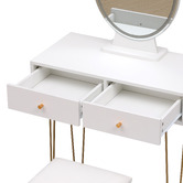 Oakleigh Home Frances LED Dressing Table &amp; Stool Set