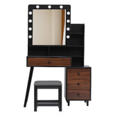 Oakleigh Home Claire LED Dressing Table &amp; Stool Set